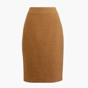 NEW J. Crew Tan Wool Pencil Skirt